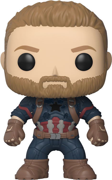 Avengers Infinity War - Captain America Infinity War Pop Vinyl (600x600), Png Download