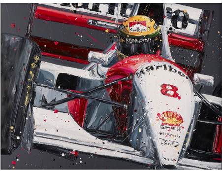 Paul Oz Ayrton Senna Mclaren - Paul Oz Ayrton Senna (450x450), Png Download