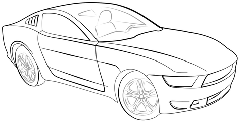 Vector Stock Automotive At Getdrawings Com Free For - Transparent Car Drawing (500x500), Png Download