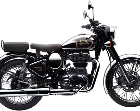 Royal Enfield Classic Chrome - Royal Enfield Classic Black Colour (570x570), Png Download