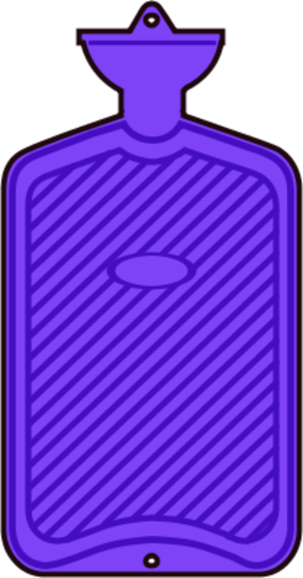 Hot Water Heater Clipart - Hot Water Bottle Clipart (600x1143), Png Download