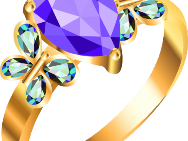 Jewelry Clipart Golden Ring - Ring Jewelry Clipart (640x480), Png Download