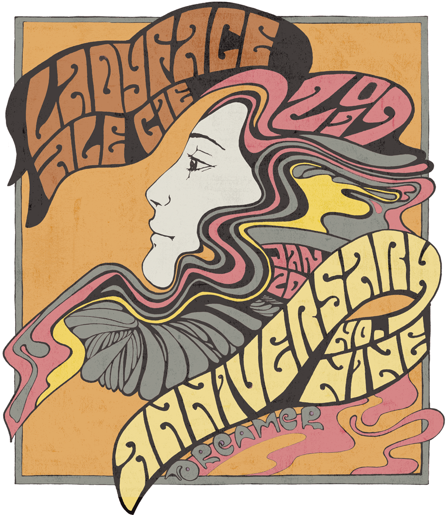 Ladyface Anniversary Block Party - Illustration (900x1037), Png Download