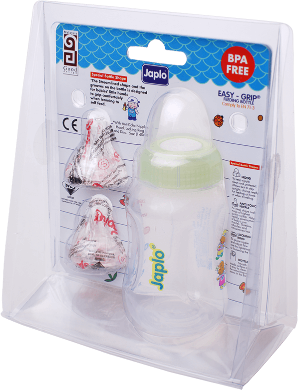 Japlo Easy Grip Feeding Bottle - Baby Bottle (800x800), Png Download