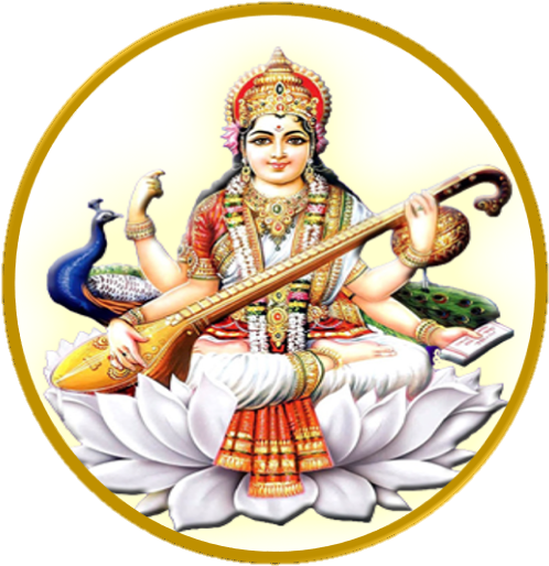 Chalisa Sangrah - Saraswati Image Hd Png (585x560), Png Download
