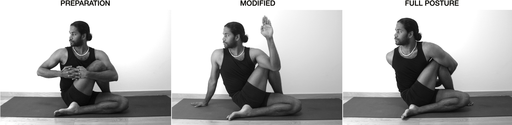 Ardha Matsyendrasana Buildup - Full Lord Of The Fishes (1701x448), Png Download