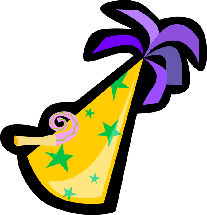 Vector Illustration Of Birthday Party Or New Years (674x700), Png Download