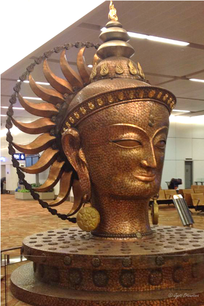 India / Art At Delhi Airport - Terminal 3 (650x650), Png Download