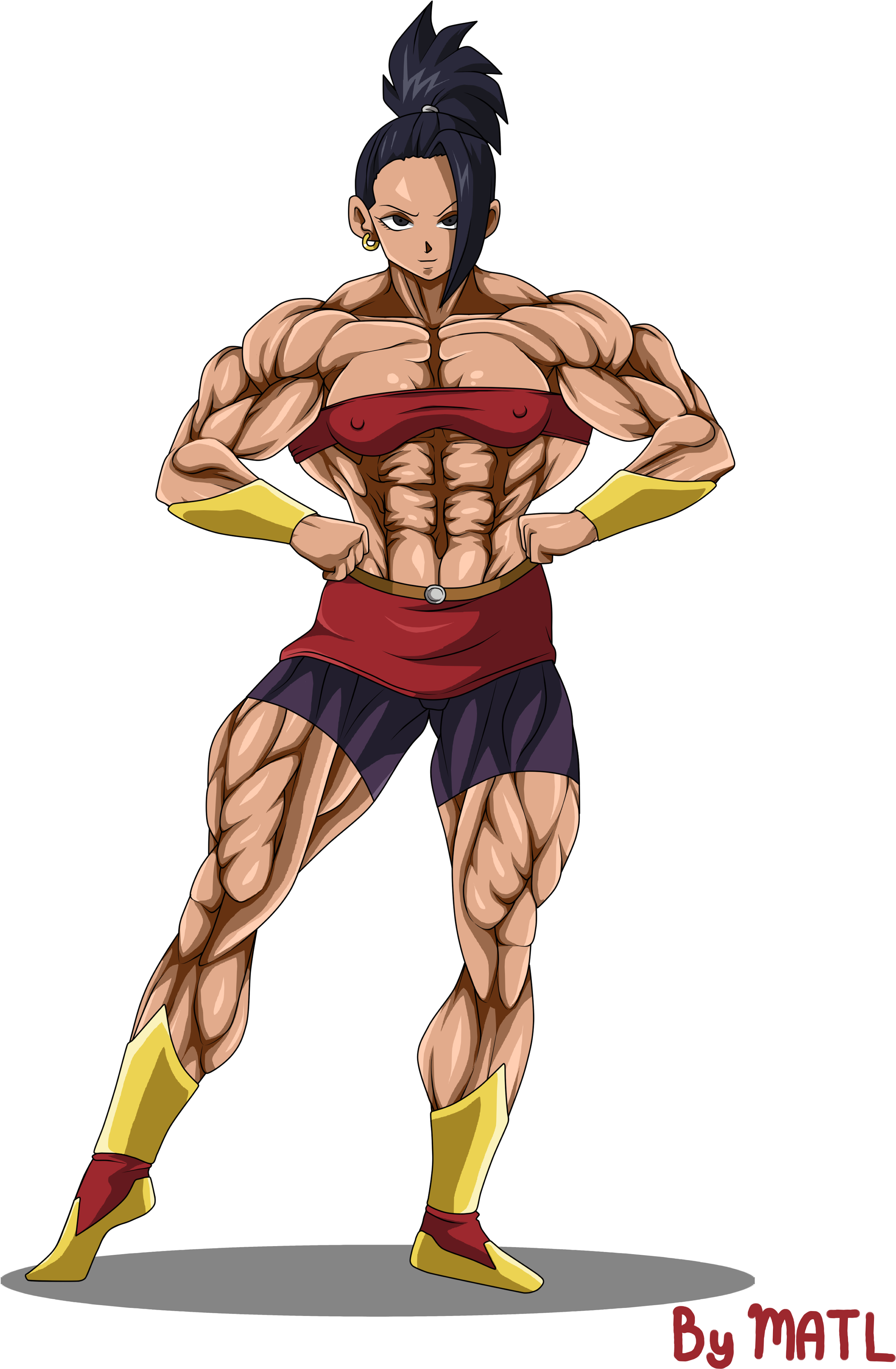 Kale By Matl By Streetborg - Dragon Ball Kale Muscle Growth (2625x3500), Png Download