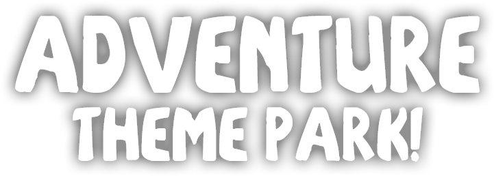 Our Adventure Theme Park Is Open Every Day At 11am - Black-and-white (1400x522), Png Download