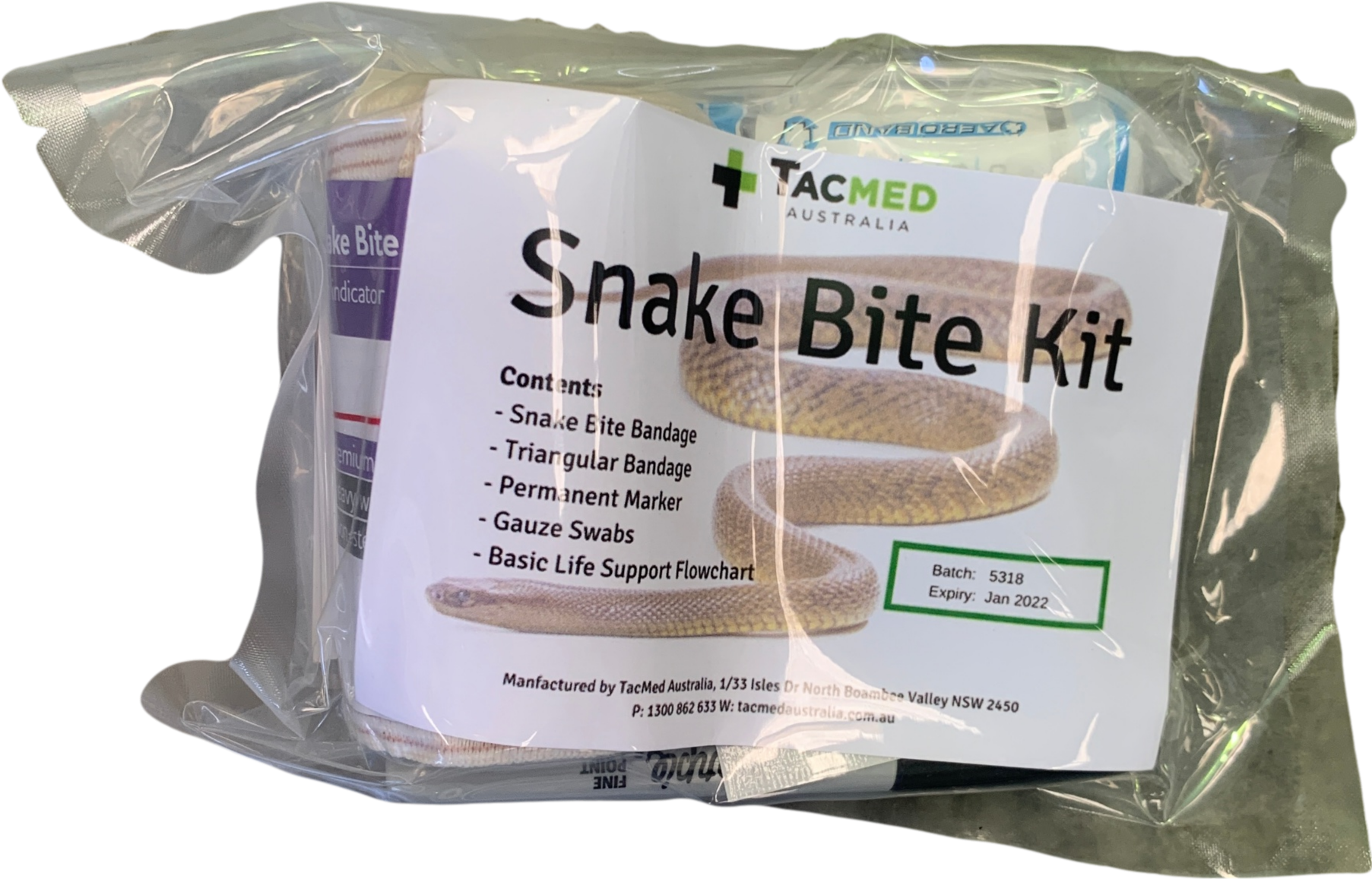 Tacmed Snake Bite Kit - Bag (1904x1256), Png Download