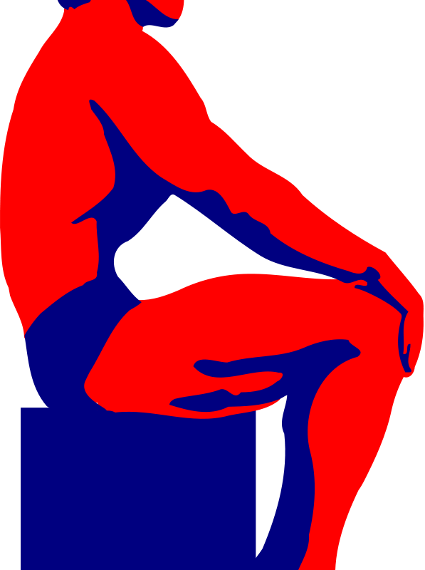 Man Posing Sitting Art (597x800), Png Download