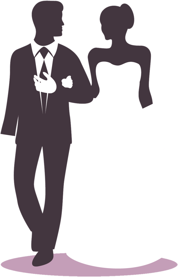 Casamento - Silueta De Boda Civil Png (706x1024), Png Download