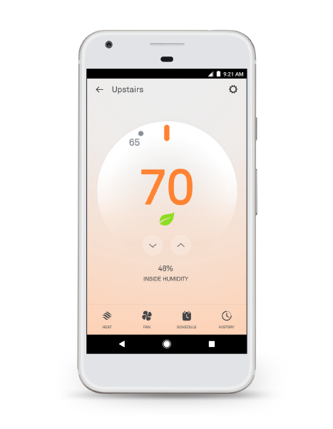Nest Thermostat E Image - Nest Thermostat E App (600x600), Png Download