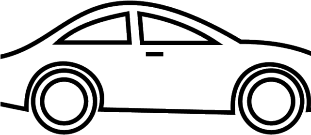 Drawn Car Line Drawn - Car Black And White Cliparts (640x480), Png Download