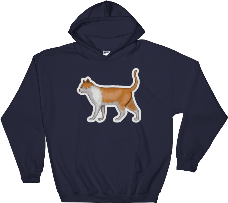 Emoji Hoodie - Cat-just Emoji - Sweatshirt (1000x1000), Png Download