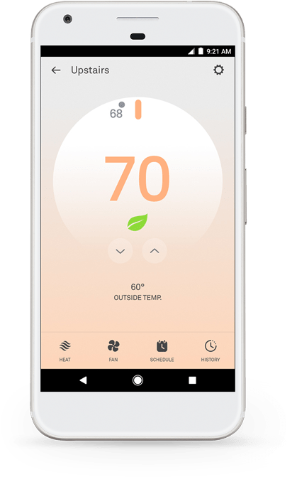 Nest Learning Thermostat - Nest Thermostat E App (507x723), Png Download