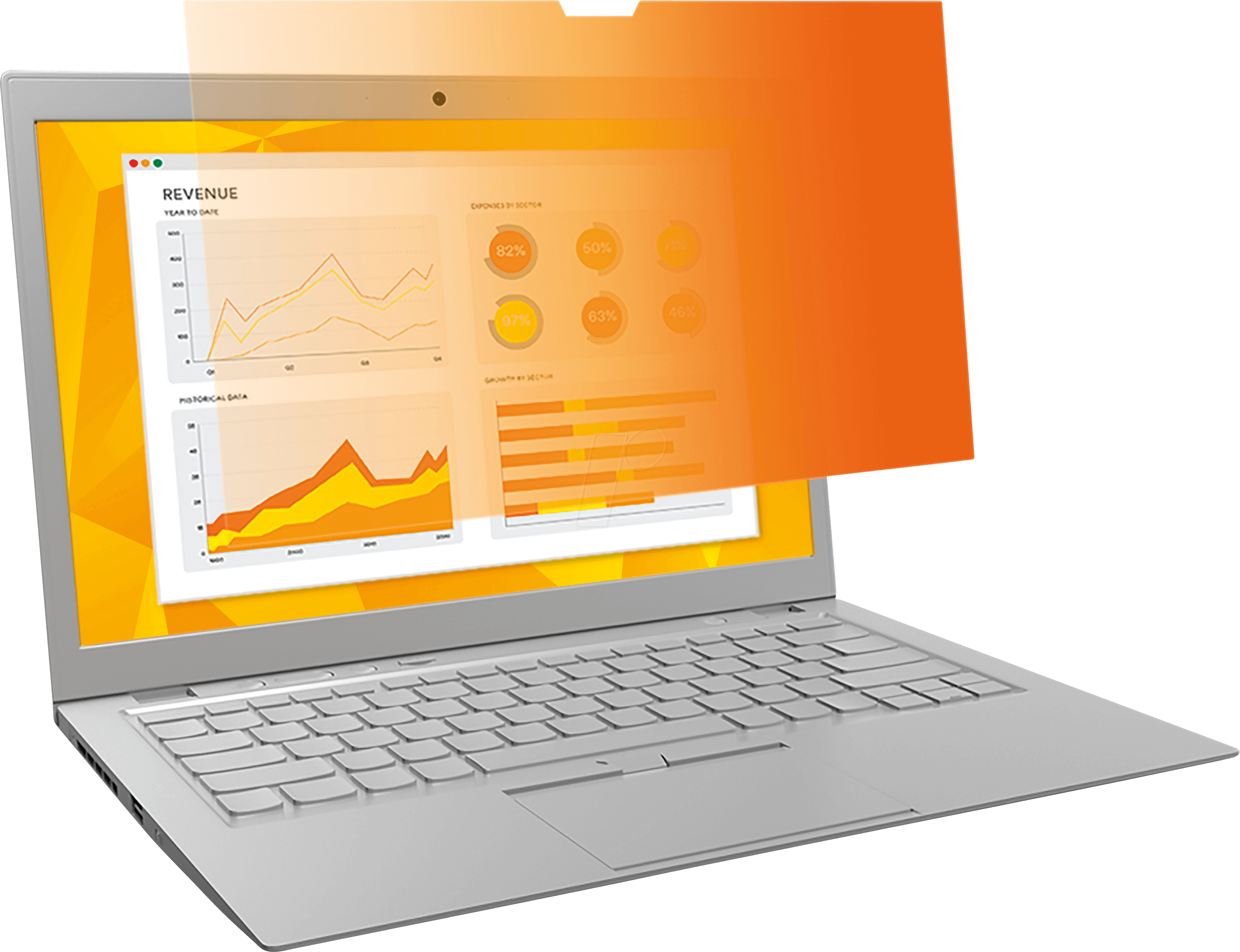 Gf125w9b Privacy Filter For - 3m Gold Privacy Filter For 14 Widescreen Laptop (2999x2303), Png Download