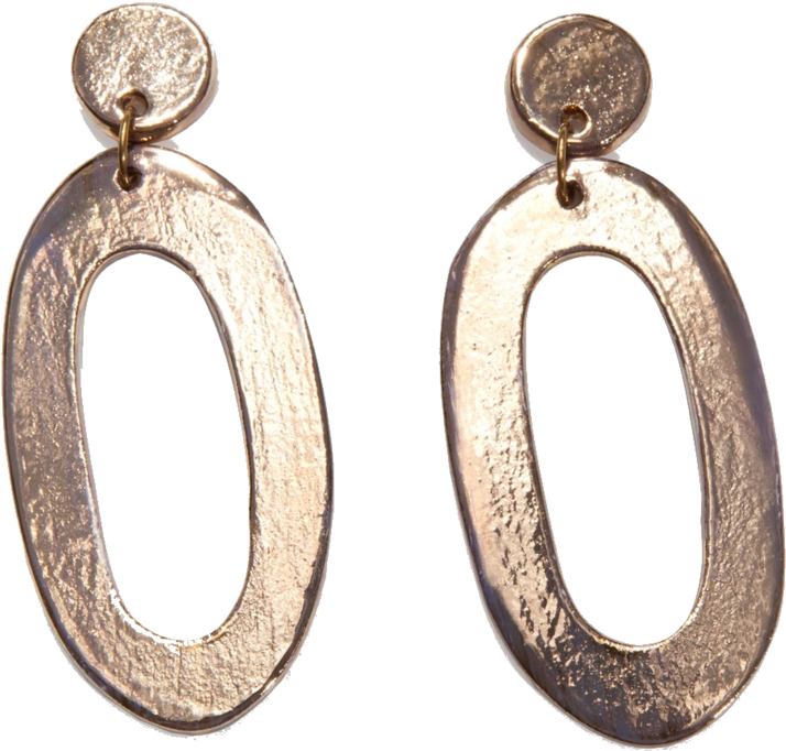 Her New Tribe Gold Earrings - Earrings (1000x812), Png Download