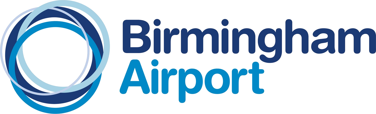 Birmingham Airport 2010 - Birmingham International Airport Logo (1524x466), Png Download