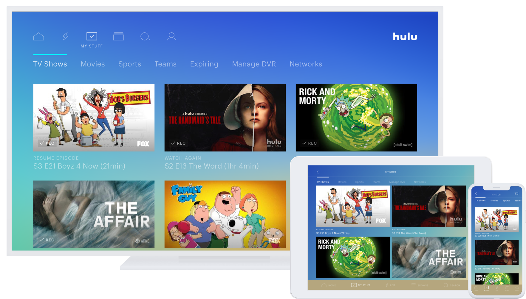 Hulu Drops The Price For Its Streaming Service To $6 - Tv Shows Hulu (1920x1080), Png Download