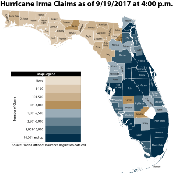 According To A - Map Of Florida (580x580), Png Download
