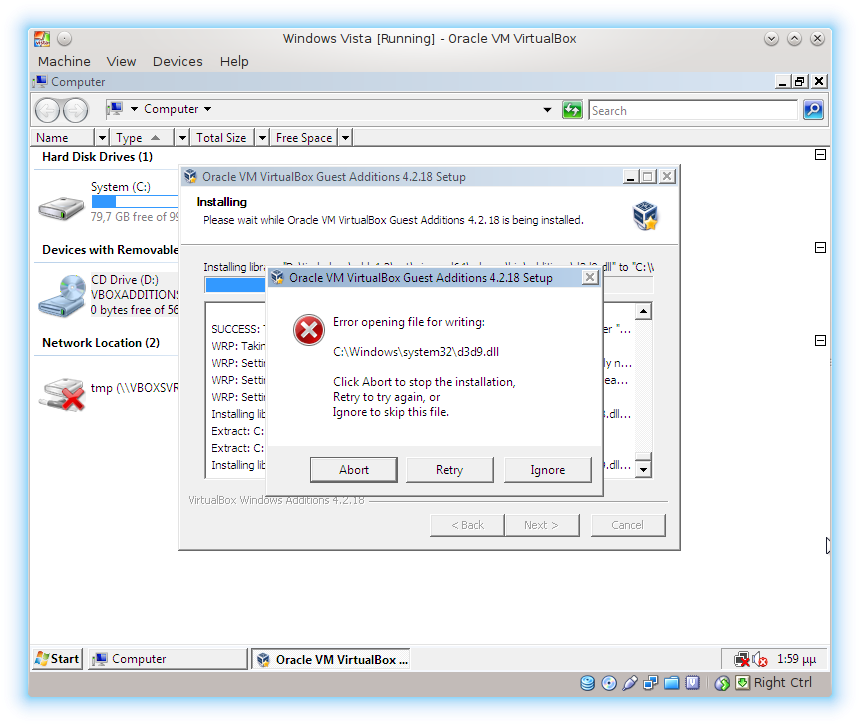 Winvista Guest Addition Install Error - Wastenotime Safari (884x749), Png Download