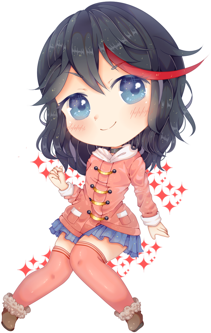 Alukoe Commission For Dan On Discord He Wanted Ryuko - Cartoon (865x1200), Png Download