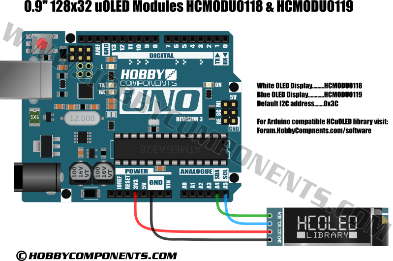 128 X - Oled Arduino 128 32 (799x530), Png Download