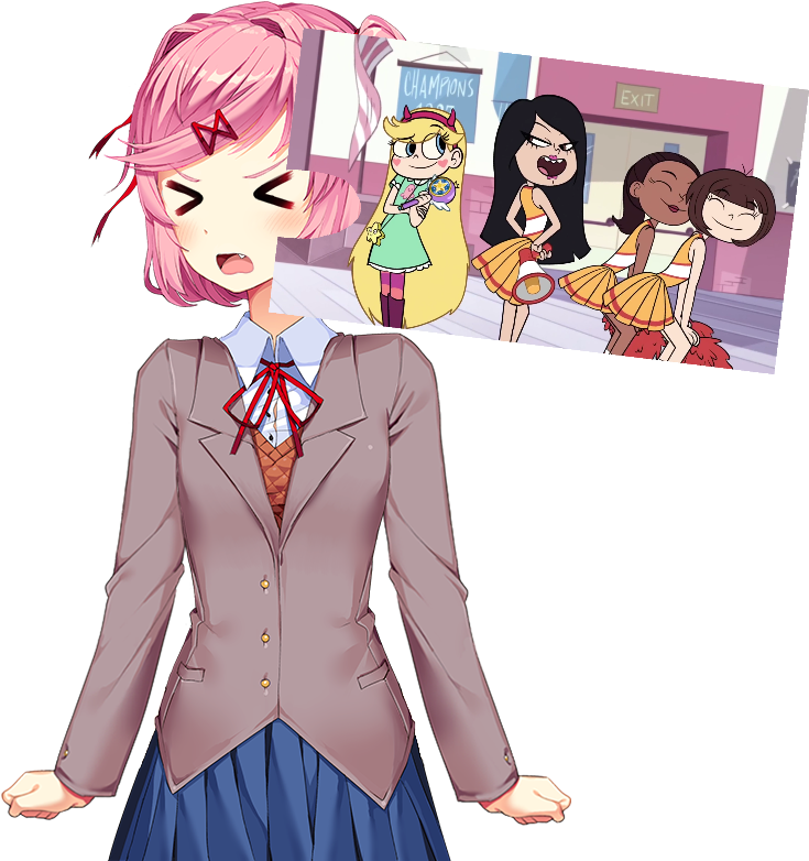 Funnatsuki, But She's Being Eaten Alive By A Random - Doki Doki Literature Club Body Pillow (960x960), Png Download