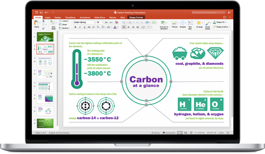 Microsoft Office For Mac Updated W/ Real-time Collaboration, - Computer Monitor (1024x596), Png Download