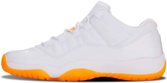 Air Jordan 11 Retro Low Gg White White Citrus - Tennis Shoe (700x850), Png Download