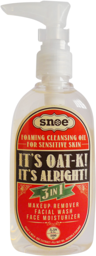It's Oat-k It's Alright Foaming Cleansing Oil - Snoe Beauty (700x934), Png Download