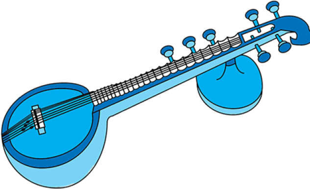 Instrument Clipart Mridangam - Veena Instrument (640x480), Png Download