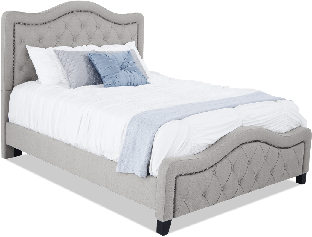 Bobs Troy Upholstered Bed (1368x864), Png Download