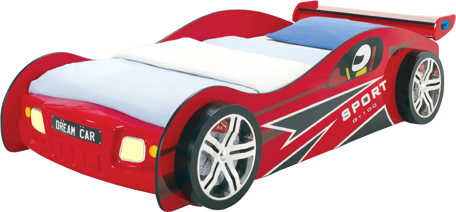 Click Image For Kids Car Bed Options - Bed (1754x1241), Png Download