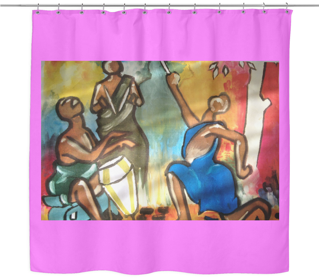 Drummer Soul Designer Shower Curtains 70" X 70" - Window Valance (1024x1024), Png Download