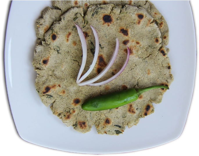 Jowar Paratha - Bhakri (800x562), Png Download