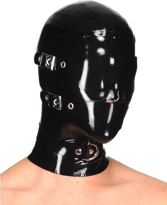 Mens Latex Bondage Hood (700x901), Png Download