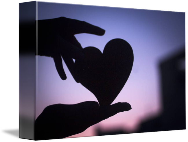 Heart Shape With Hands - Love Vale (650x491), Png Download