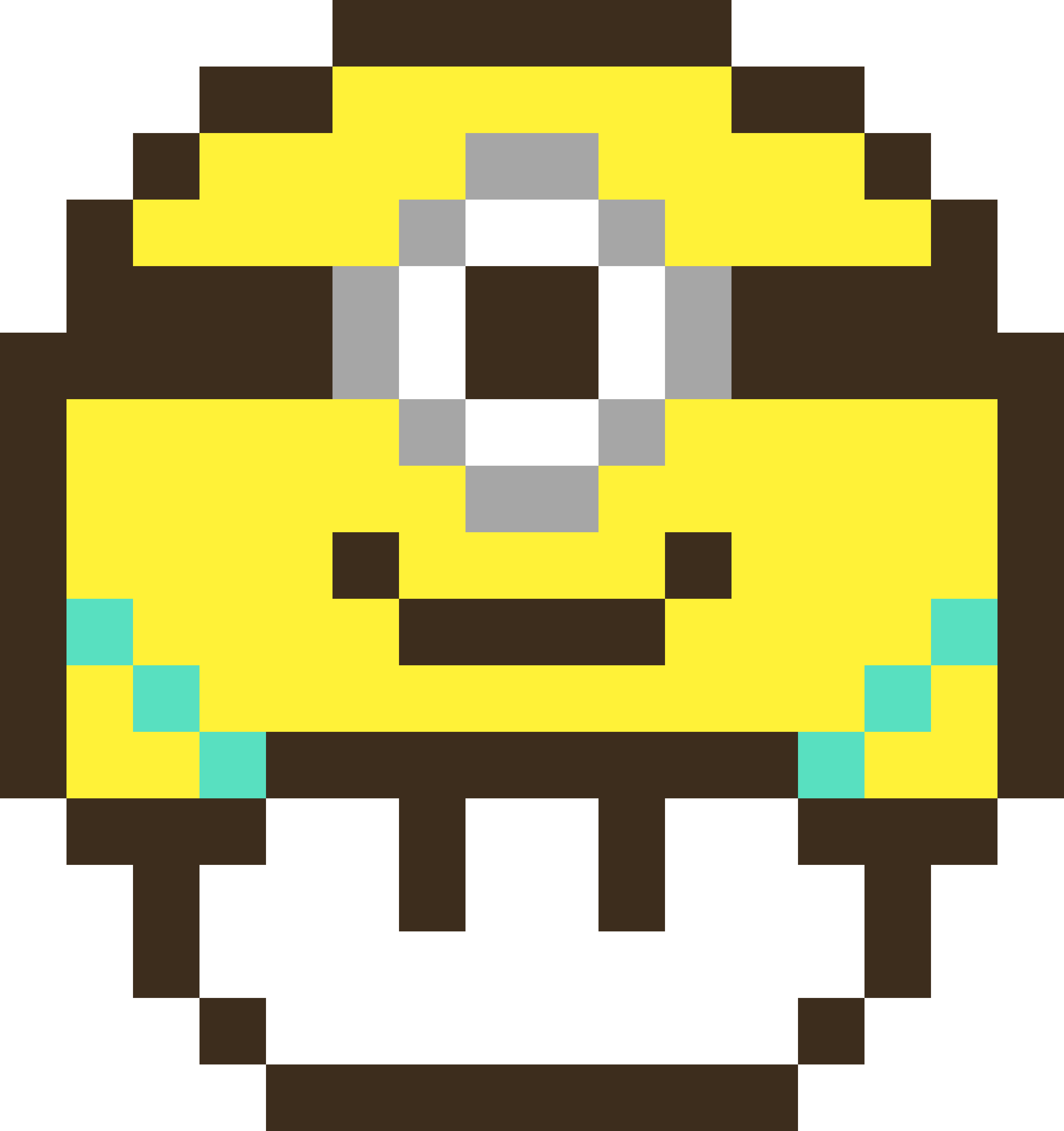 Minion - Super Mario World Mushroom Sprite (3200x3400), Png Download