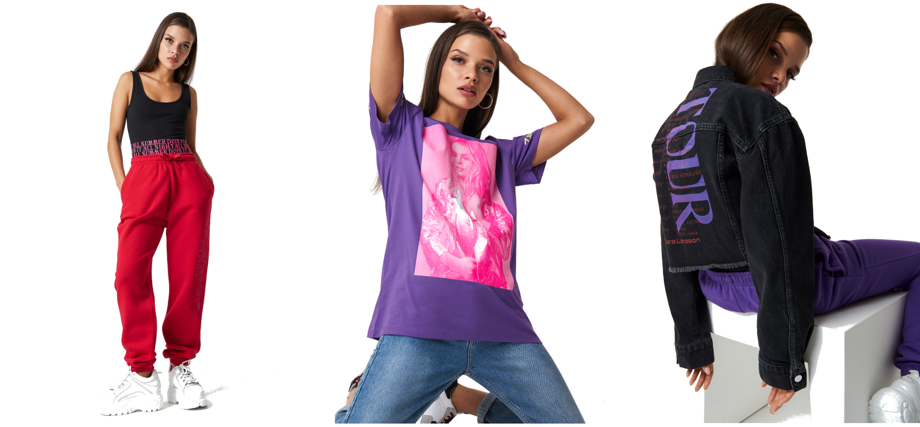 Zara Larsson/jeggings / Zara Larsson/t-shirt / Zara - Girl (1900x950), Png Download