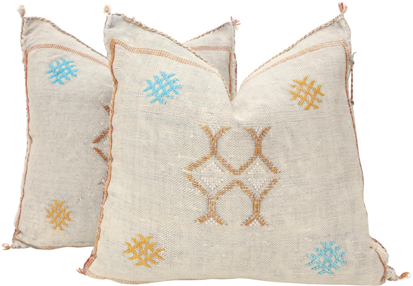 Moroccan Sabra Cactus Silk Pillow Cover - Throw Pillow (900x626), Png Download