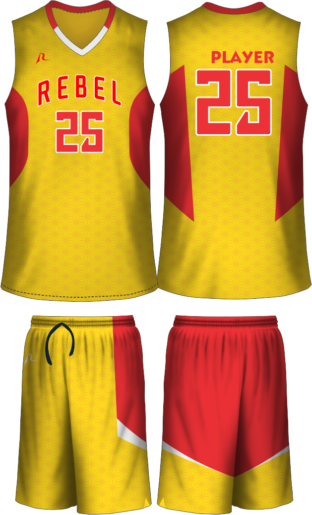 Trs 2017 - Basketball Jersey Design Yellow And Red (629x1036), Png Download