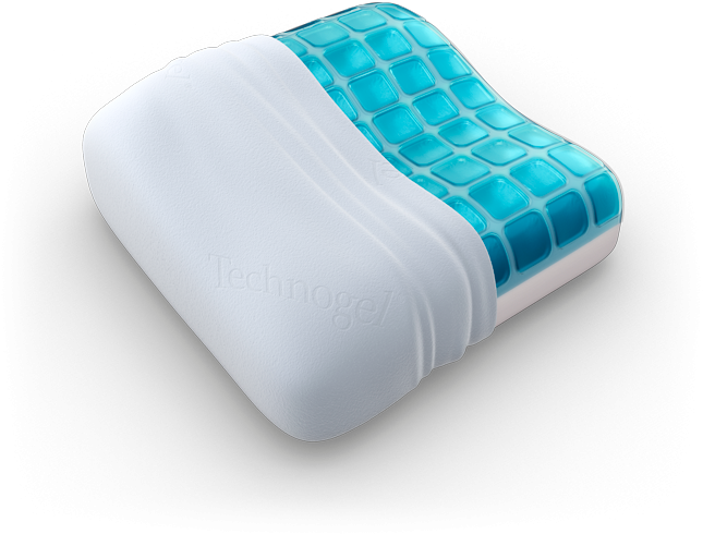 Technogel Travel Pillow Front View - Travel Pillows (700x700), Png Download