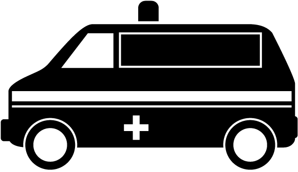 Ambulance - Vehicle Illustration - Free - Compact Van (640x640), Png Download