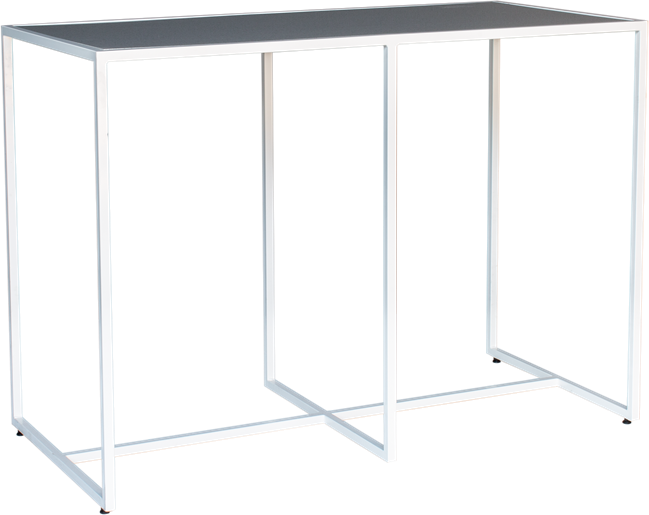 White Linear Bar Table 150 X 70 X 110cm H - Sideboard (649x515), Png Download