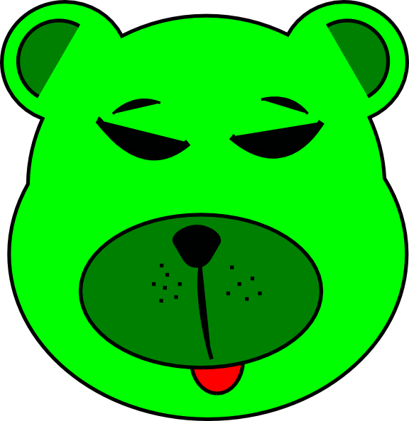 Bear Face Clip Art (576x594), Png Download