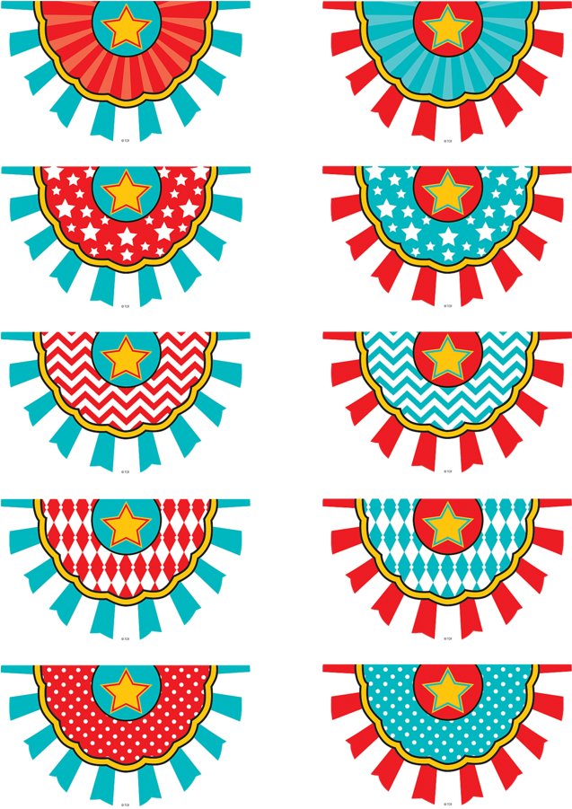 Tcr5807 Carnival Bunting Accents Image - Classroom (900x900), Png Download