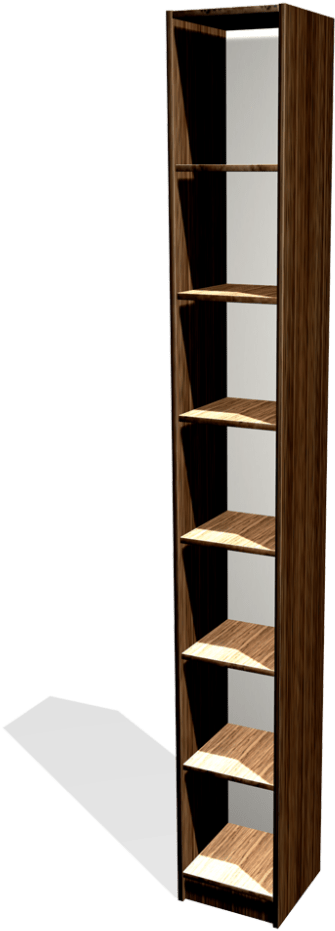 Stationary Unit - Bookcase (1000x1000), Png Download